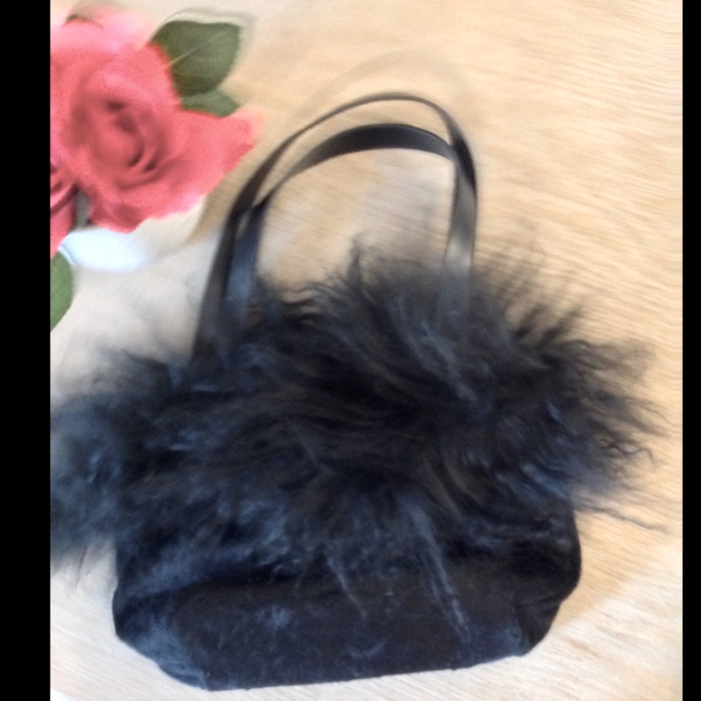 3/$25 Togo mini velvet/fur style handbag
